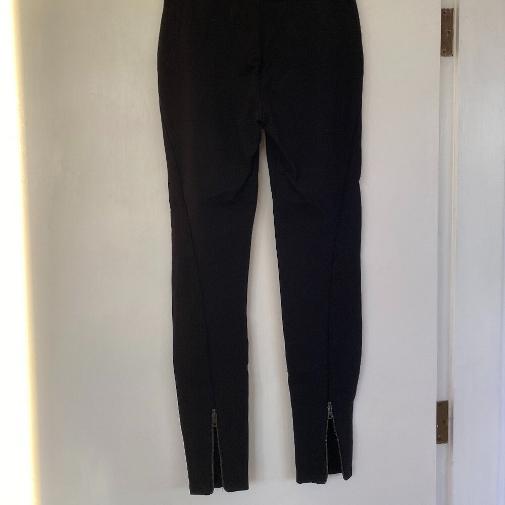 Rag & Bone black leggings with back ankle zip